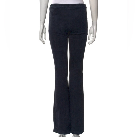 Wes Gordon - Lambskin Suede Pants - Navy (Size 8) - Picture 2 of 7